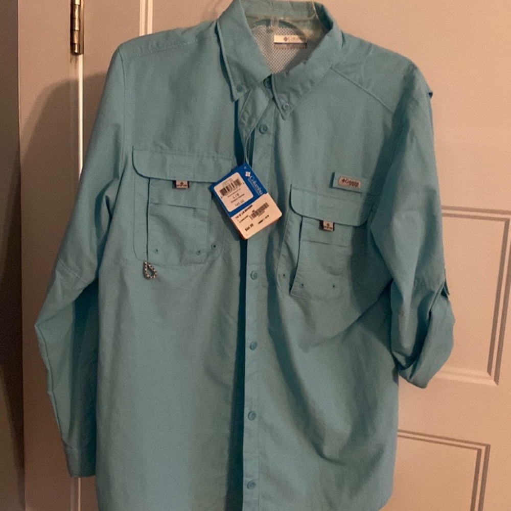 New Columbia shirt large teal - Picture 4 of 5
